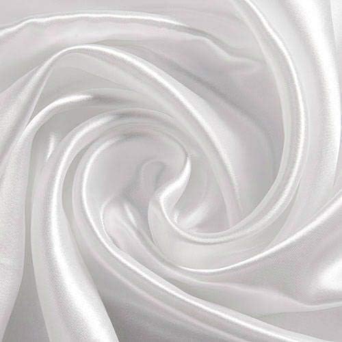 MDS Satin Chair Sashes, 200 Pack, 7”x108” Each, Decorative Chair Bows Ribbon Tie Backs for Wedding Party, Holiday Dinner, Birthday, Reception, Banquet, Hotel & Event Decoration - White