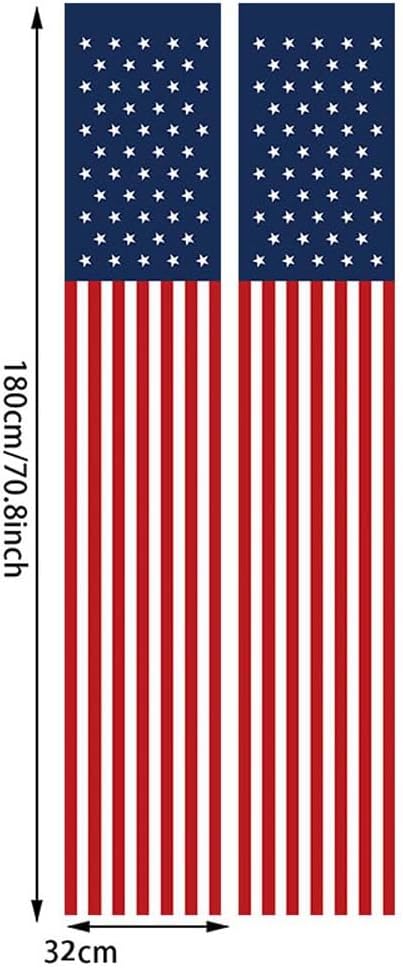 4 PCS Patriotic Decorations 4th of July Decorations Outdoor Hanging American Flag Banners Porch Sign for Veterans Memorial Labor Presidents Flag Election Day