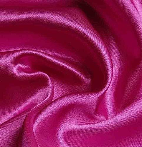 MDS Satin Chair Sashes, 25 Pack, 7”x108” Each, Decorative Chair Bows Ribbon Tie Backs for Wedding Party, Holiday Dinner, Birthday, Reception, Banquet, Hotel & Event Decoration - Magenta