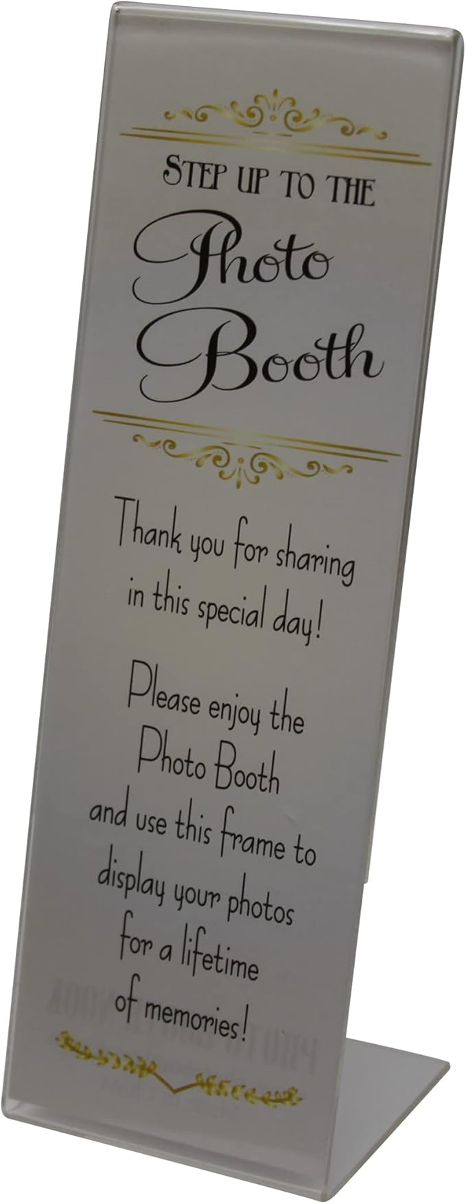 Photo Booth Nook | 2x6 Slanted Photo Booth Frames (200 Count) | Crystal Clear Acrylic Photo Booth Picture Frame with Silver Inserts | Bulk