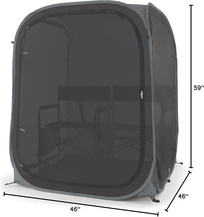 Under the Weather WeatherPod Tank MyPod™ Mesh 1-2 Person Pop-Up Screen Tent Pod - The Original Shark Tank - Keeps Out Bugs, Mosquitos with UPF 50 Sun Protection