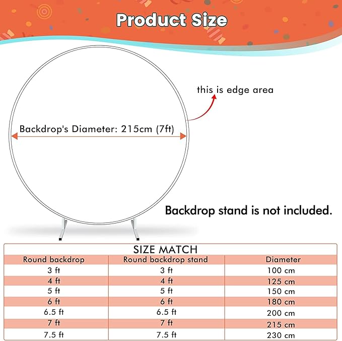 Rose Flowers Round Backdrop Cover 7.2ftx7.2ft Pink Roses Wall Backdrop for Wedding Decorations Banquet Engageing Bridal Shower Birthday Party Photography Studio Props Background Floral Party