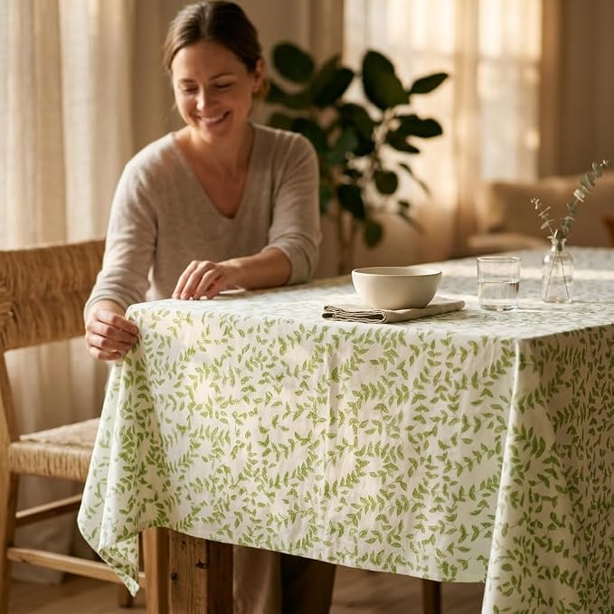 ATOSII Cotton Tablecloth Nilgiris 60" X 60" Inches