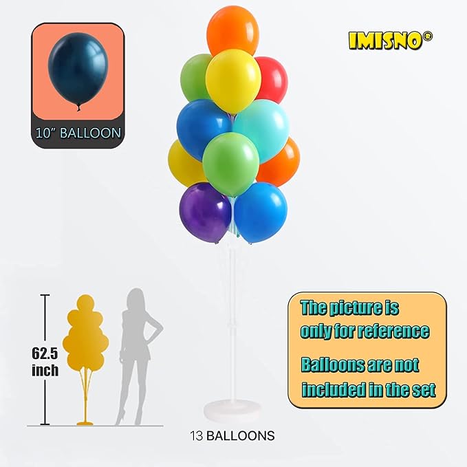 Balloon Column Kit for Floor-Balloon Columns with Stand, Base and Pole,Balloon Tower Backdrop Decoration for Wedding, Baby Shower, Birthday Party, or Bachelorette Parties (WHITE)