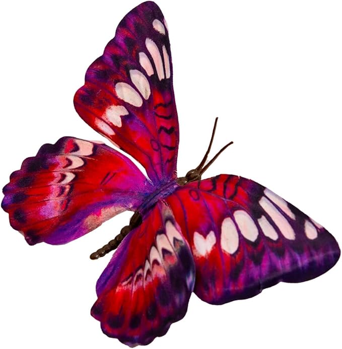 Wonderland Series' Artificial Butterfly; Home Decoration; Garden Decoration;12pieces with Wire (F Wire)