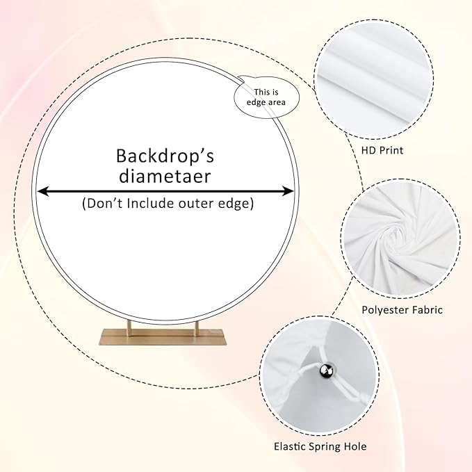 Diameter 5ft Saturn Planet Round Backdrop Cover Cosmic Galaxy Stars Circle Photography Background Outer Space Backgrounds for Kids Birthday Party Decor Baby Shower Photo Booth Props