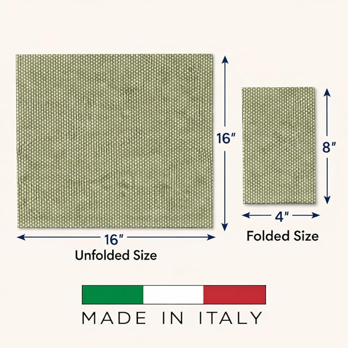 Made in Italy Linen-Feel Disposable Guest Towels - Premium Airlaid Cloth-Like Bathroom Napkins, Soft & Absorbent Luxury Hand Towels, Elegant Dinner Napkins for Parties