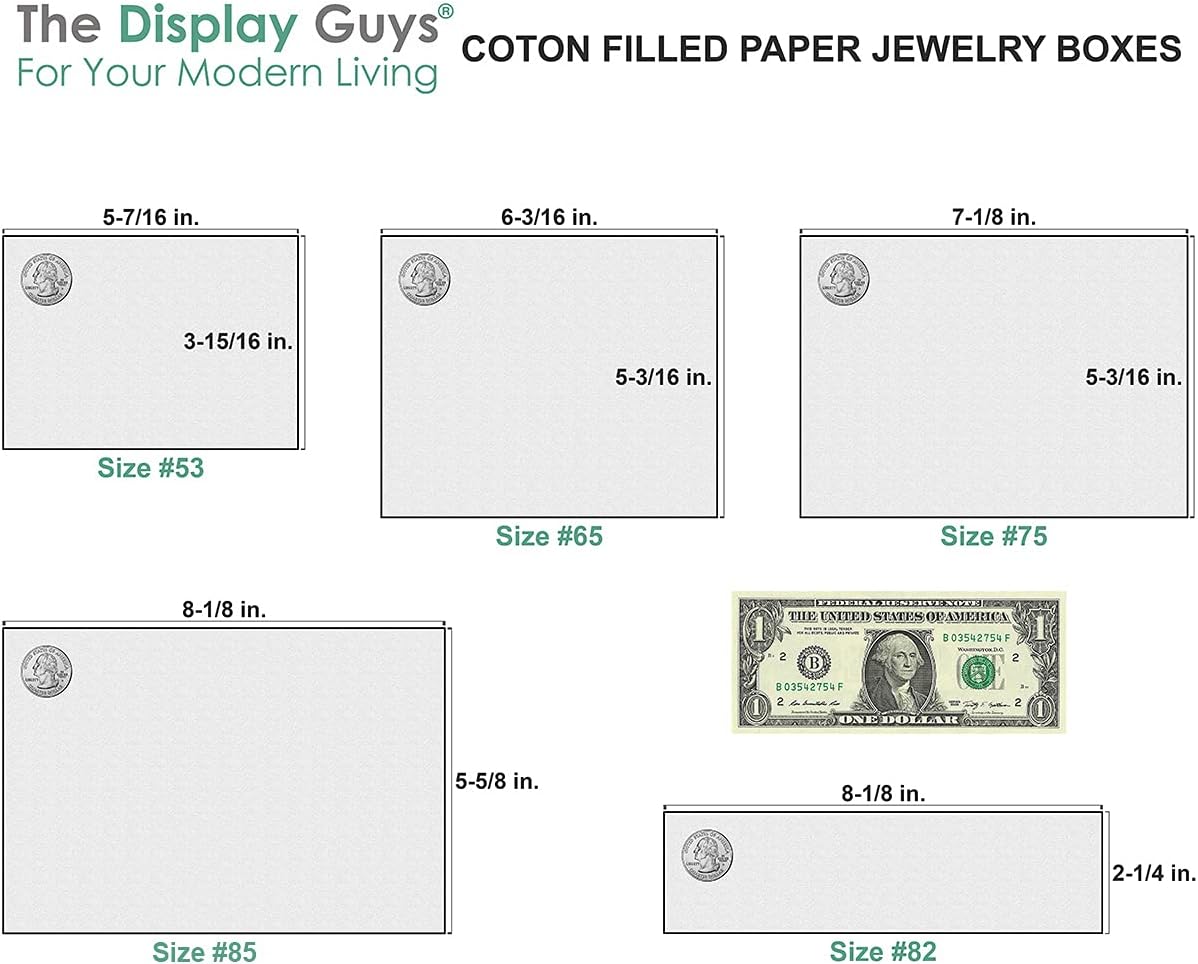 TheDisplayGuys - 25-Pack #53 Kraft Paper Cardboard Gift Boxes/Jewelry Cases w. Cotton Padding & Lid - Neon Green - (5.4" x 3.9" x 1.0")