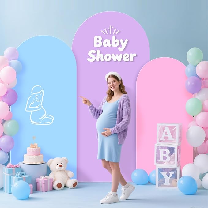 Arch Covers Stretchy Backdrops Set of 3 Wedding Arch Backdrop Cover 7.2FT 6.6FT 6FT Rainbow Arched Stand Cover Chiara Backdrop Covers Arches Spandex for Baby Shower Graduation Wedding Arches Decor