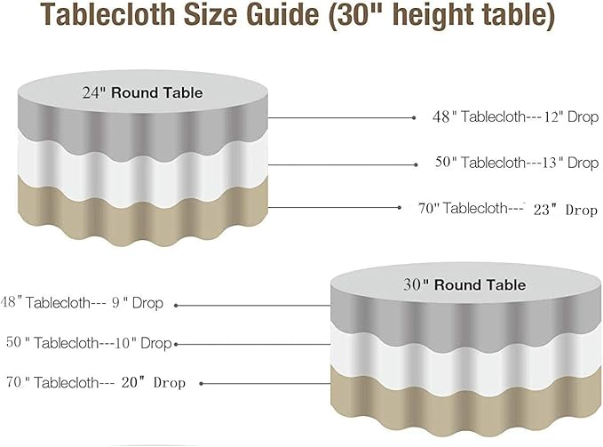 Juya Delight Rose Gold Sequin Tablecloth Round 50-Inch for Wedding Birthday Party Festival Dessert Table Decoration