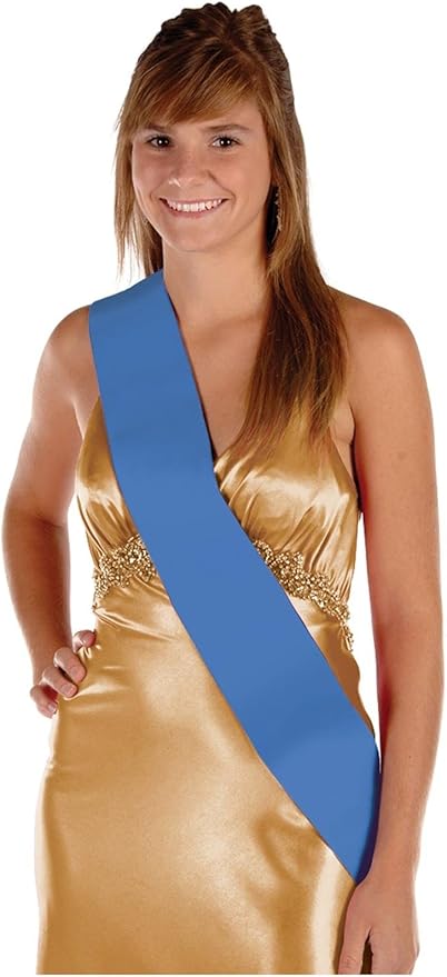 Satin Sash (blue) Party Accessory (1 count) (1/Pkg)