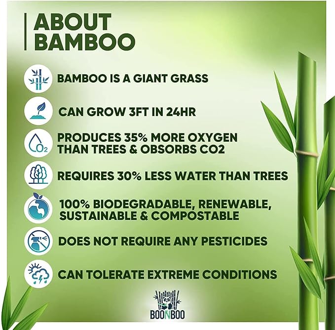 BOONBOO Bamboo Paper Straws, Individually Wrapped, Bendable, PFAS-Free, 200 Counts