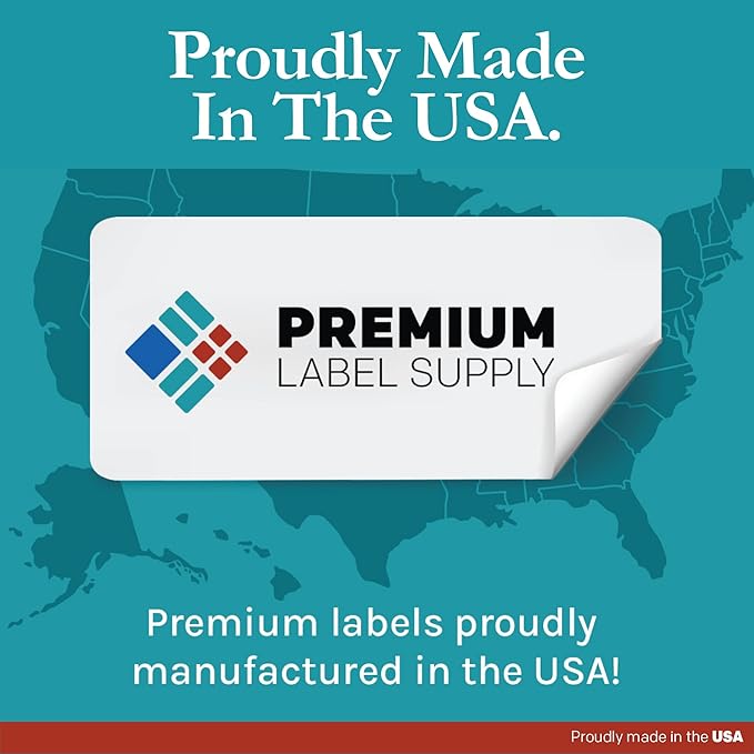 Premium Label Supply White Sticker Barcode Labels – 1" x 0.5" – Laser/Inkjet Compatible – (160 per Sheet), 2000 Sheets – 320,000 Total Adhesive Labels