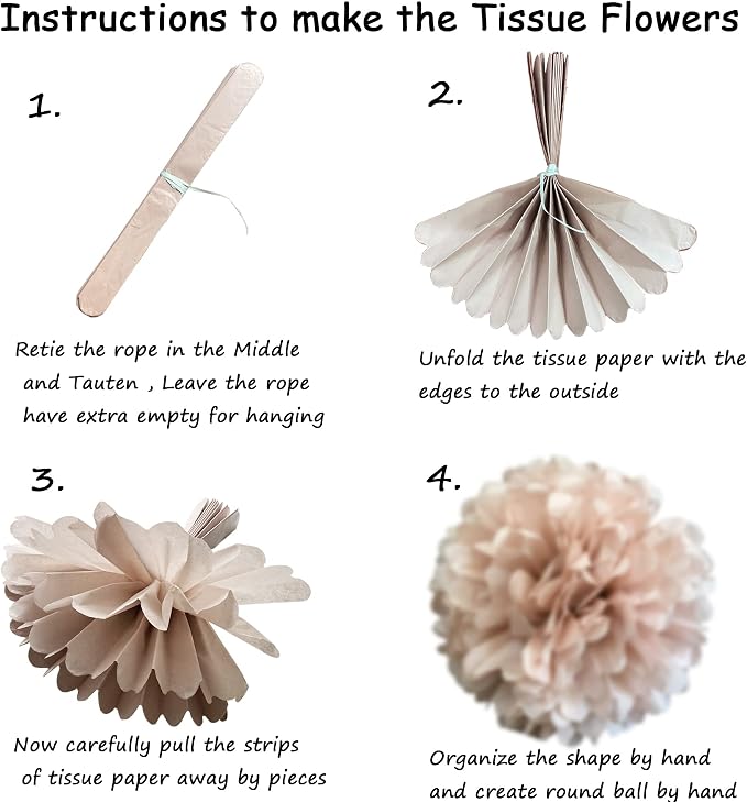 Blush Chrome Pink Hanging Decorations – Tissue paper Flower Pom Poms and Lantern for Birthday Wedding Baby Shower Bachelorette Party Decor(Chrome Pink + Pastel Pink + Pink Heather)