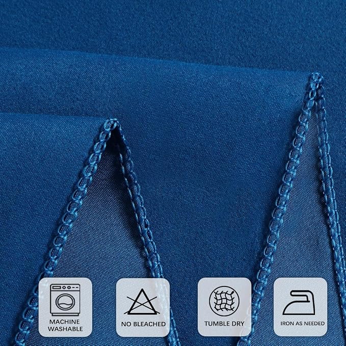8 Packs Round Tablecloth 90 Inch Royal Blue Tablecloth for Circle Tables, Washable Polyester Fabric Table Cloth, Wrinkle Resistant Table Cloth Round Cover for Wedding Party Banquet Dining