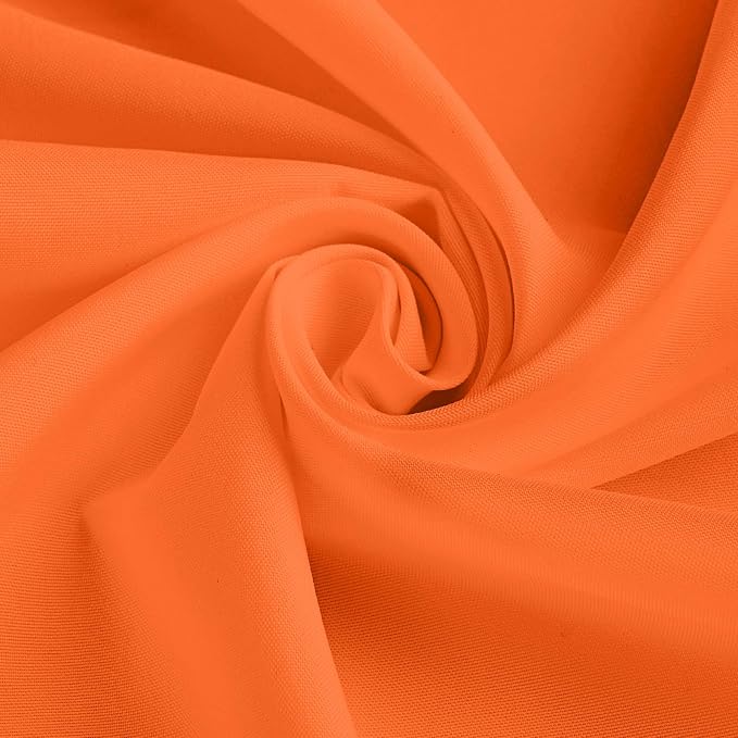 10 Pack Orange Tablecloth 60 x 102 Inch Tablecloths for 6 Foot Rectangle Tables Orange Table Cloth Washable Polyester Fabric Table Cloths for Parties Wedding Banquet