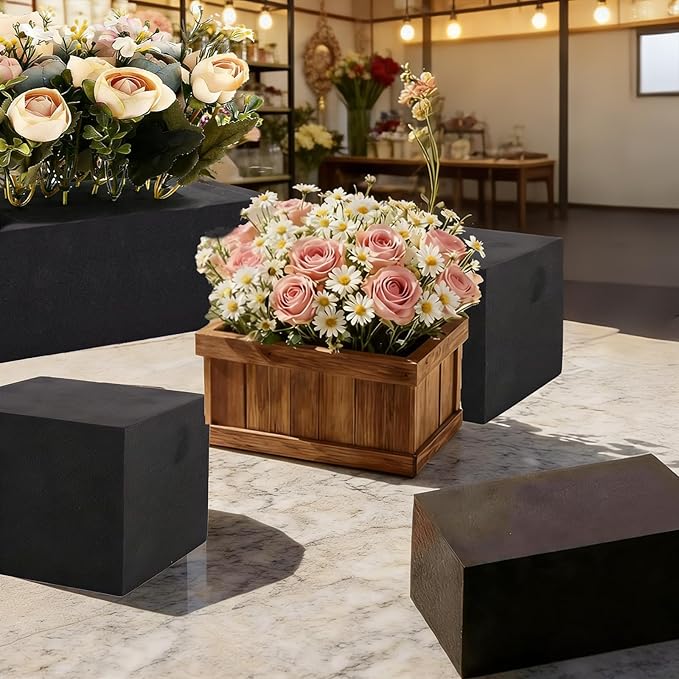 12 Piece Reusable Floral Foam Blocks, 9 x 3 x 3 Inch, Water Resistant, for Artificial Flower Arrangements, Outdoor Planters, Wedding Decor (12, 9 * 3 * 3)