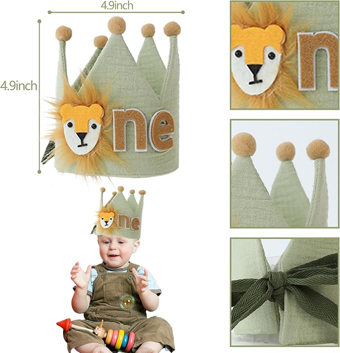 Wild One Birthday Decorations Boy 1st High Chair Banner 1 Year Old First