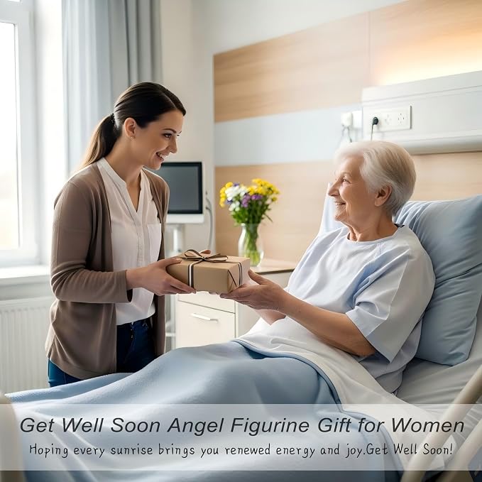 Kohehe Get Well Gifts for Women,5.5'' Get Well Soon Angel Figurine,Unique Encouragement Gifts for New Mom,Grandma,Sister and Best Friend