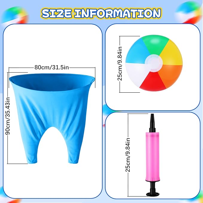Granny Pants Yard Game Set, Granny Pants Family Outdoor Party Games, Oversized Pants with Bouncy Balls and Electric Air Pump, Outdoor Tossing Games for Adult Yard Game Birthday Party Family Reunion