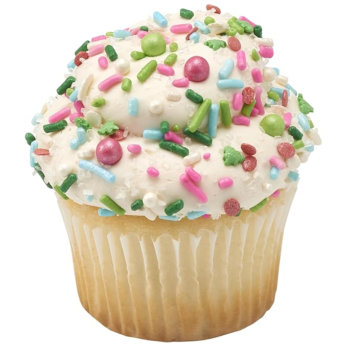 DECOPAC Merry & Bright Deluxe Fusion Mix Candy Sprinkles, 26oz, Fancy Christmas Sprinkles, Edible Festive Sprinkles For Celebration Cakes, Cupcakes, Cookies and Donuts, Multi