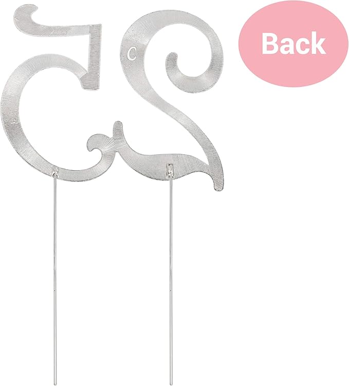 25 Cake Topper - Premium Silver Metal - 25th Birthday or Anniversary Party Sparkly Rhinestone Decoration Makes a Great Centerpiece - Now Protected in a Box