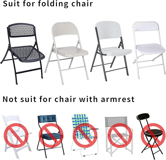 White Chair Covers Stretch Folding Chair Covers Universal Spandex Fitted Chair Slipcovers for Wedding Dining Party Banquet Holidays Celebration Trade Show Craft Show Decoration (30 Pack)