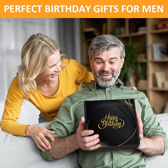 60th Birthday Gifts for Men, 60th Birthday Decorations for Men, Party Decor Supplies including King Crown & Sash & Banner & Balloons & Cake Topper & Candles
