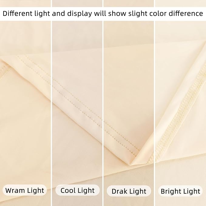 Beige 7.2 x 4ft Arch Cover Wedding Arched Cover Spandex Arch Cover Fabric Arch Stand Cover Chiara Wall Arch Covers Stretchy Backdrop for Happy Birthday Celebration Party Decorations