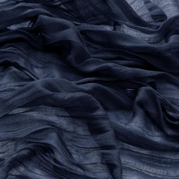 DeZerlor 20 Pack Navy Blue Cheesecloth Napkins Spring Cloth Napkins Set of 20 Navy Dinner Napkins Bulk 21x21 Inches for Wedding Bridal Shower Baby Shower Parties