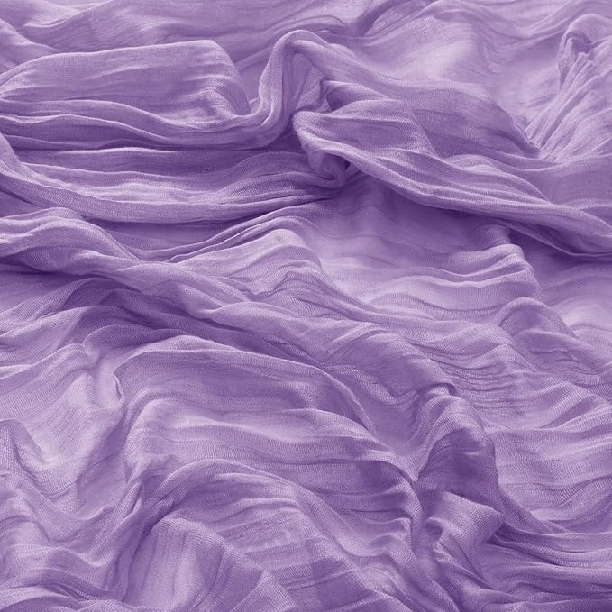 DeZerlor 20 Pack Lavender Purple Cheesecloth Napkins Spring Cloth Napkins Set of 20 Dinner Napkins Bulk 21x21 Inches for Wedding Bridal Shower Baby Shower Parties