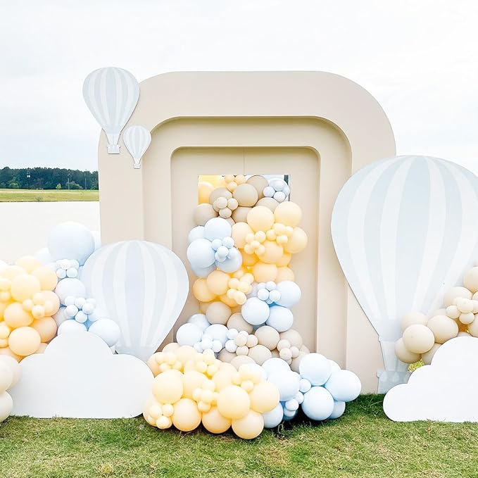 113 Pack Nude Balloons, Beige Apricot Balloon Garland Arch Kit 18/12/10/5 Inch, Neutral Cream Peach Latex Party Balloons, Blush Taupe Helium Balloons for Boho Birthday Wedding Baby Shower Decorations