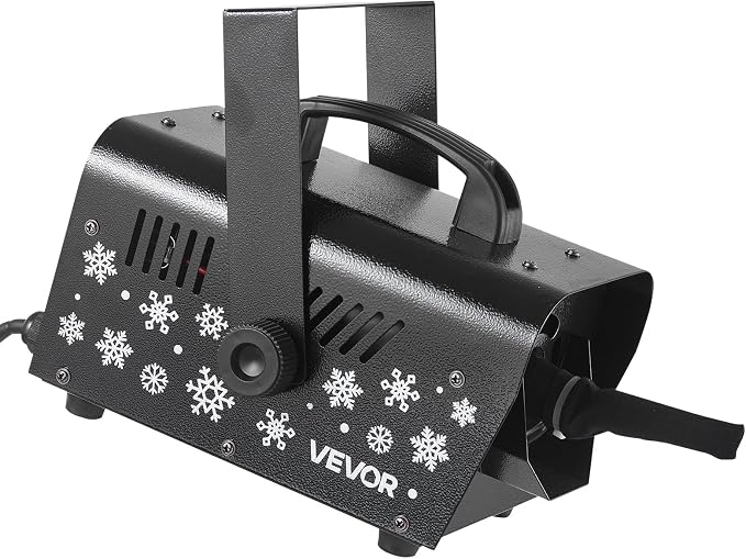 VEVOR Snow Machine, 800W Handheld/Hanging Snow Maker, Portable Wireless Remote Snowmaking machine with 1L Tank & Handle, Outdoor & Indoor Snowflake Maker for Christmas Party Stage Effect