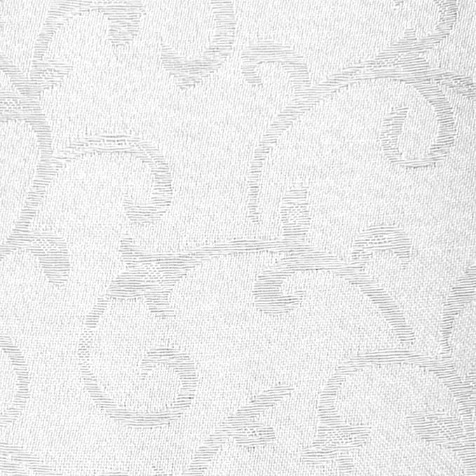 Lenox Opal Innocence 60” x 84” White Rectangle Tablecloth - Machine Washable, Wrinkle-Resistant, Table Cover