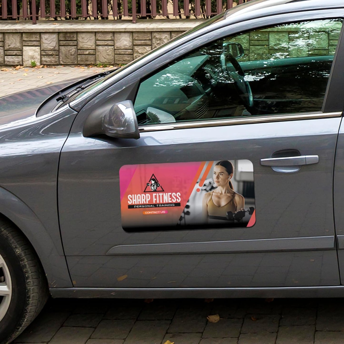 Custom Car Magnets for Business— Personalized Vehicle Magnetic Signs for Cars, Trucks — Customized with Your Full-Color Image, Text — Templates Available