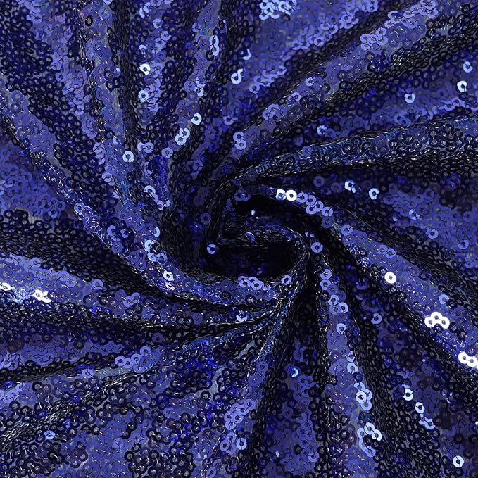 Eternal Beauty Navy Blue Sequin Backdrop, 20x10 Ft Glitter Background Curtains for Shimmer Photography Party Wedding Birthday Independence Day Back Drop Decor