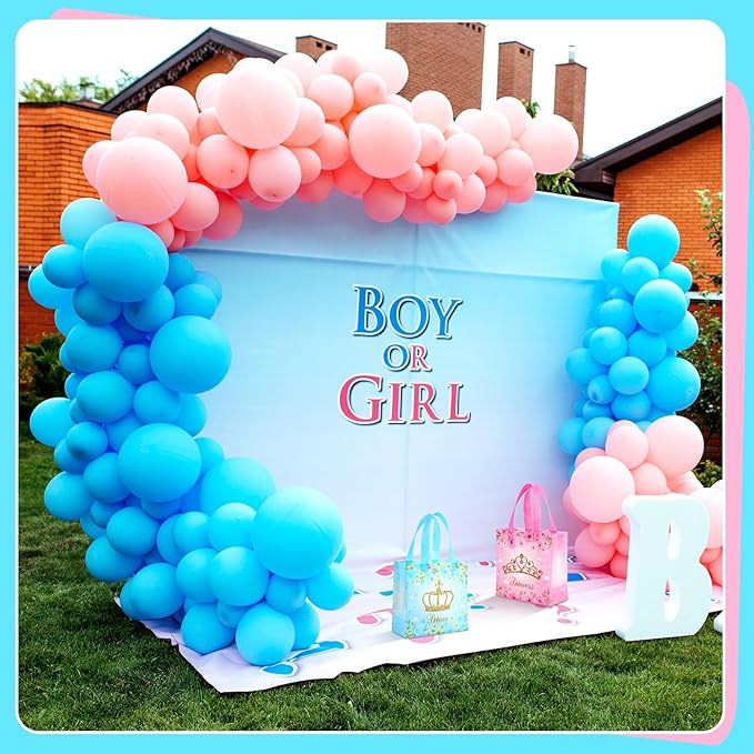 Sweetude 40 Pcs Princess Gift Party Favor Bags with Handle, Non Woven Goodie Bags Birthday Favor for Birthday Baby Shower Packaging Supplies