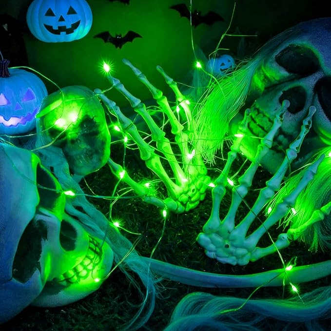 ZGWJ 6 Pack Fairy Lights Battery Operated with Remote, 7ft 20 LED Mini Fairy String Lights with Timer 8 Lighting Modes Waterproof for Halloween Christmas Tree DIY, Parties, Bedroom Decorations Green