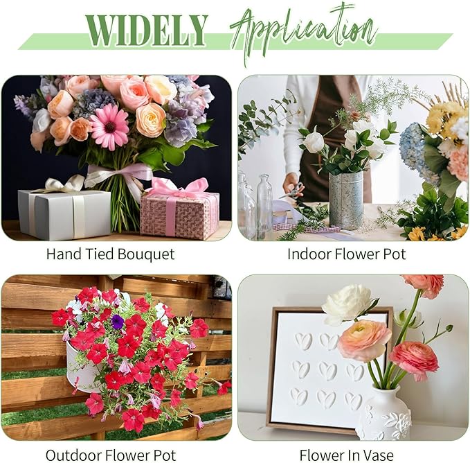Aktor 8 Pcs Floral Foam Blocks for Fresh & Artificial Flower Arrangement, 8.8” x 4.1” x 2.7” Green Wet Foam for Wedding, Birthdays, Home, Office, and Garden Decorations