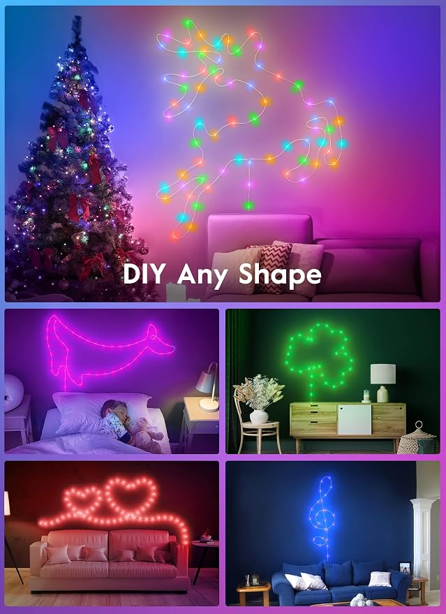 Minetom Fairy Lights Color Changing - 33FT 100 LED String Light with Remote | Halloween String Light with 16 Single Colors & 6 Holiday Colors,12 Modes,Timer, USB Fairy Lights for Bedroom Indoor Classroom