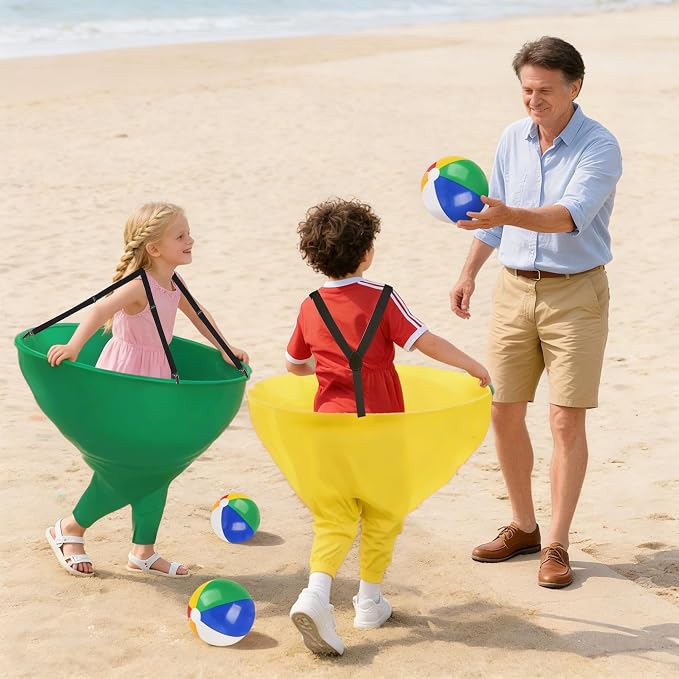 yofit 24Pcs Granny Pants Yard Game Funny Field Day Outdoor Games for Adults Kids and Family Gaint Pant Set for Brithday Party Tossing Games Activities for Groups