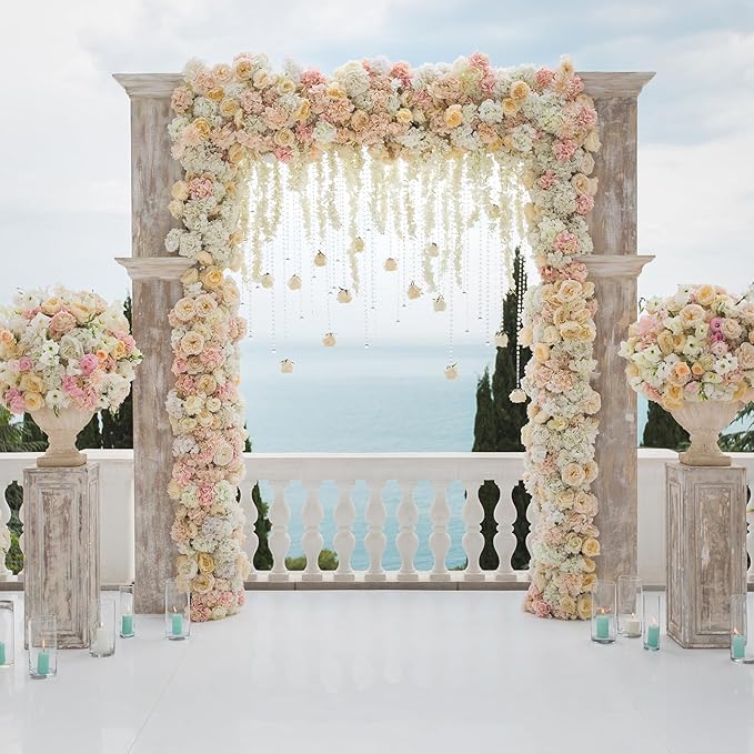 12 Pieces Round Floral Foam Wet Green Flower Foam DIY Flower Arrangement Kit for Aisle Wedding Party Decoration(8 x 8 x 1.57 Inches)