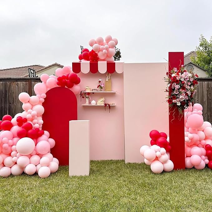 Pastel Pink Balloons, 113Pcs Baby Light Pink Balloons Different Sizes, 18/12/10/5 Inch Macaron Pastel Pink Balloon Garland Pink Latex Balloons for Birthday Baby Shower Gender Reveal Party Decorations