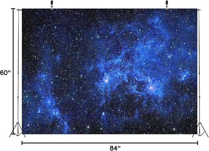 BELECO 7x5ft Fabric Galaxy Stars Backdrop Starry Night Sky Outer Space Galaxy Backdrop Universe Nebula Photography Background Kids Space Party Birthday Baby Shower Decorations Banner Photo Booth Props