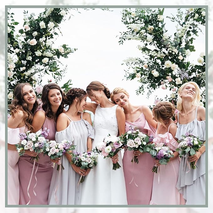 Janinka 60 Pcs Artificial Greenery Eucalyptus Stem Artificial Mixed Eucalyptus Stems Leaves Bulk with White Seeds Silver Dollar Faux Greenry Stems Sprays for Wedding Bouquet Decor Flower Arrangement