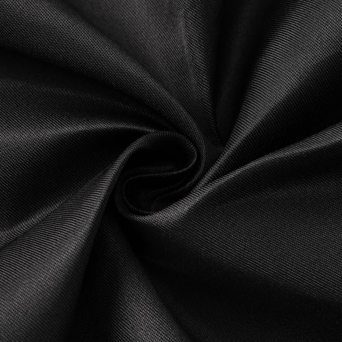 Fixwal 6 Pack Black 60 x 102 Inch Rectangle Tablecloths, Reusable Heavy Duty Washable Polyester Table Covers for 6 Ft Tables, Wedding, Party, Outdoor, Picnic, Camping