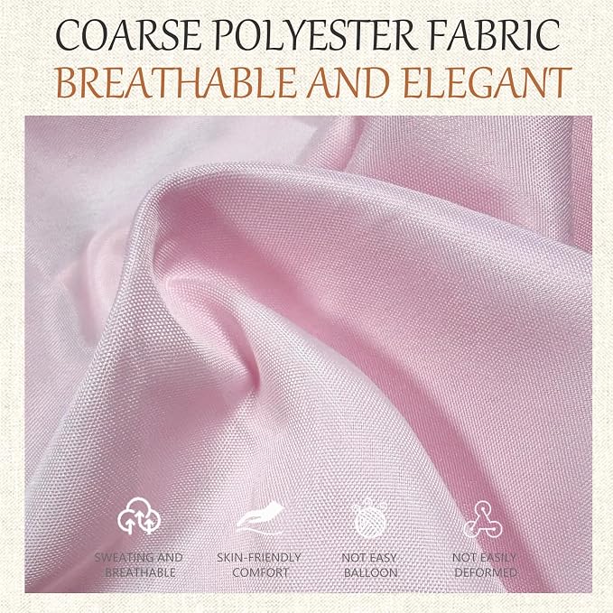 60x102 Table Cloth - 6 Pack Rectangular Black Washable Stain and Wrinkle Resistant Polyester Table Cover for Dining Tables, Various Parties and Camping (Pink)