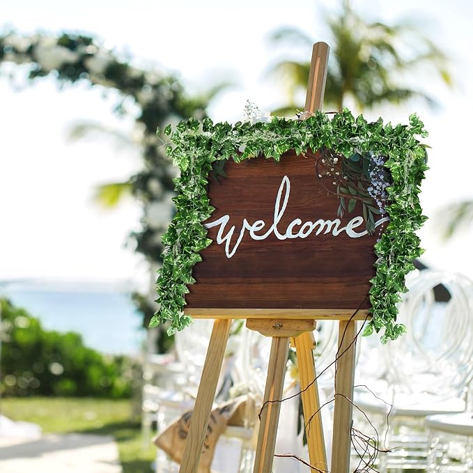 300 Pcs 2166ft Fake Vines Bulk Artificial Ivy Garland Greenery Hanging Vines Plants Green Leaves for Bedroom Wedding Garden Home Wall Jungle Themed Party Decorations