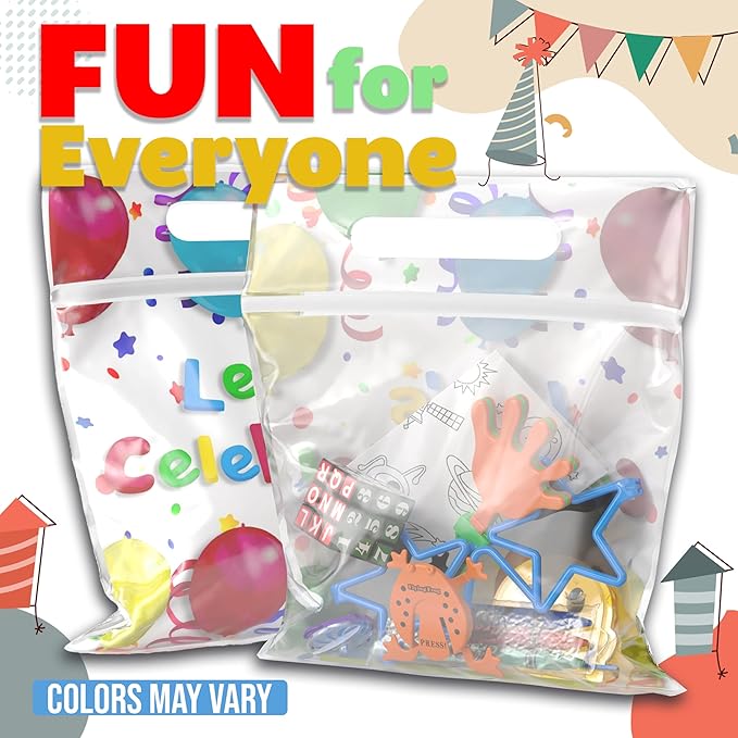 Crown Display Party Favors for Kids 25 Pre Filled Party Favor Bags - Fun Goodie Bags Stuffers for Kids with Fidget Toys and Small Toys Goody Bag Stuffers - Party Favors for Kids 4-8