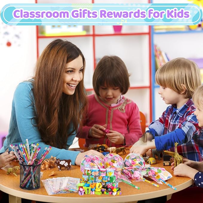 Giant Lollipop Birthday Goodie Bags, 24 Pack Lollipop Return Gifts for Birthday Party - Fun Goodie Bags Classroom Rewards Students Gifts Class Prizes